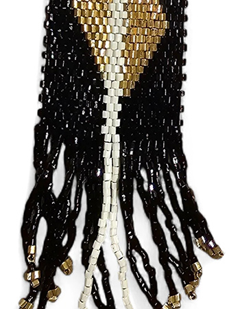 Oorbellen Noira Black detail