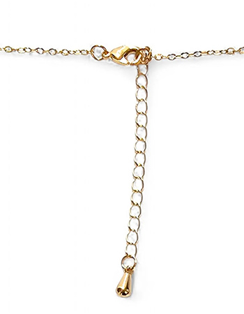 Vergulde Ketting Glow Light Pink detail