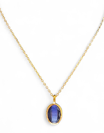 Vergulde Ketting Glow Purple Blue