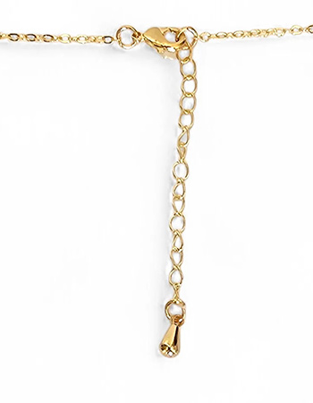 Vergulde Ketting Glow Purple Blue detail