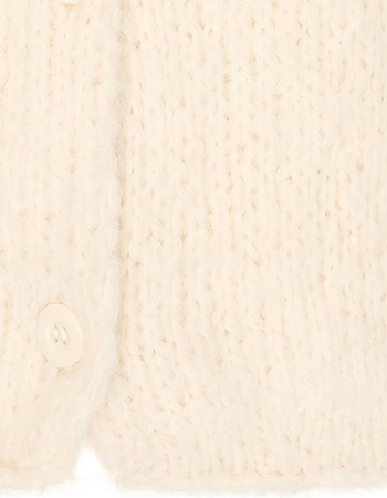 Vest Alpaca Anabel Ecru detail