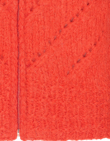 Vest Alpaca Delfina Papaver detail