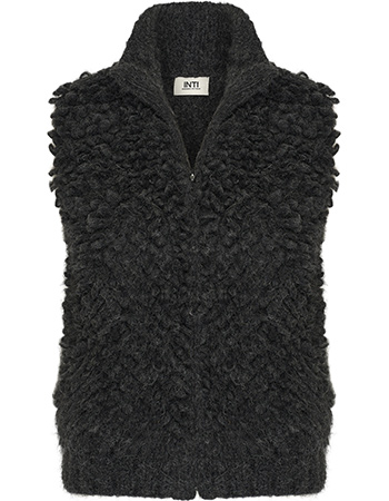 Mouwloos Vest Alpaca Oso Antra