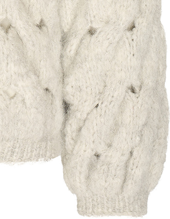 Vest Alpaca Reina Silver detail
