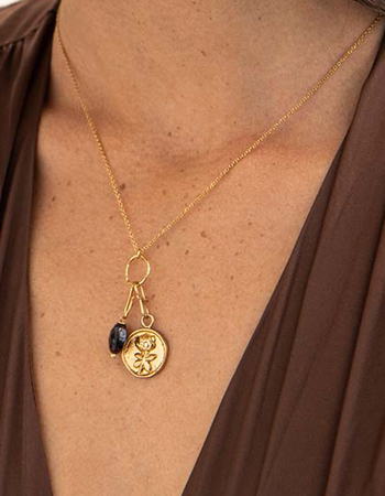 Mix And Match Hanger Roos Vintage Munt Gold Plated