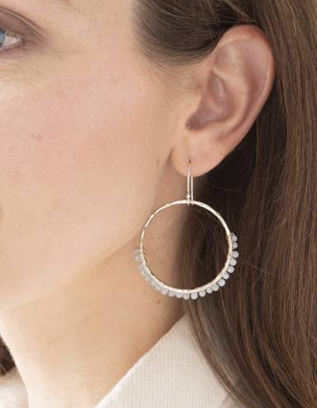 Oorbellen Kindness Blue Lace Agate Silver