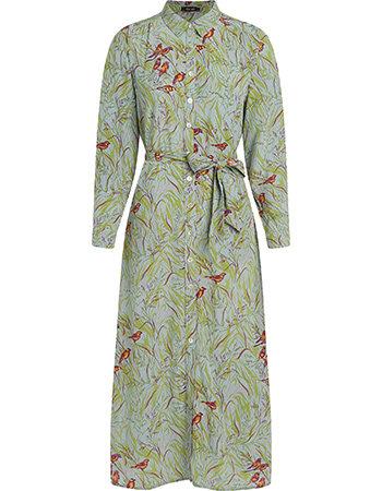 Jurk Valletta Midi Olive Blue Haze