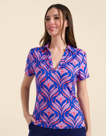 Top Suzy Big Barock Berry Blue