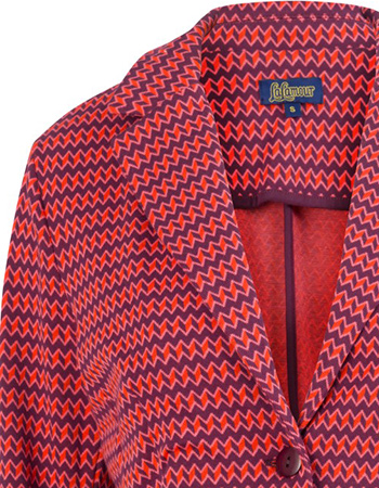 Blazer Nova Jaquard Plum detail