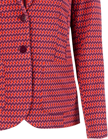 Blazer Nova Jaquard Plum detail