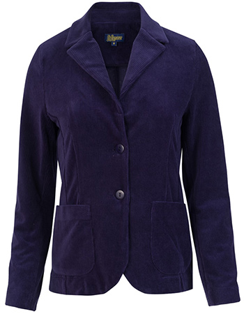 Blazer Nova Rib Velour Navy