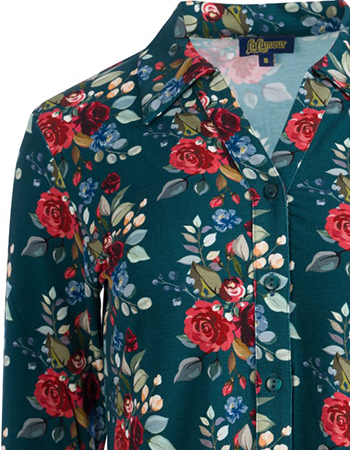 Blouse Anna Autumn Bouquet detail