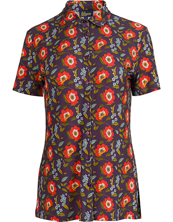 Blouse Sill  Purple Poppy