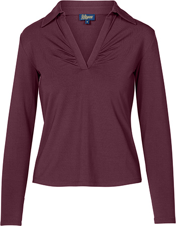 Longsleeve Suzy Plain Bordeaux