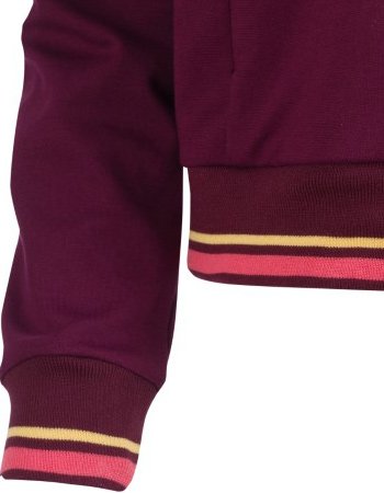 Bomber Jacket Punta Di Roma Bordeaux detail