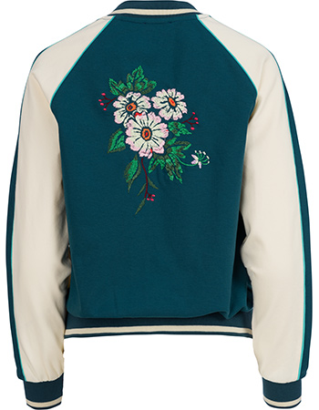 Bomber Harley Punta Di Roma Petrol detail