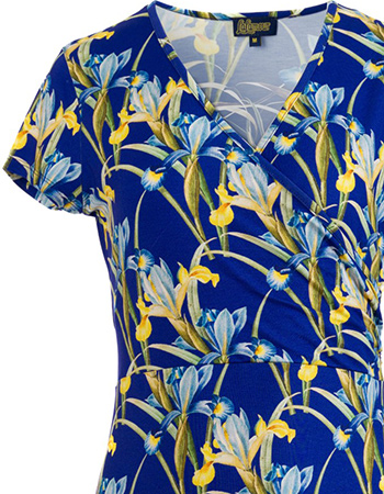 Jurk Chrissy Cross Lilly Blue detail