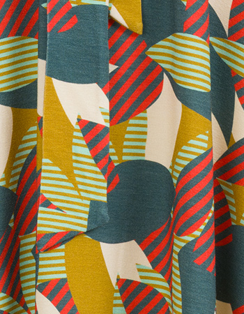 Jurk Roxy Leaves Green detail