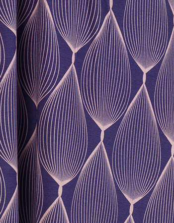 Jurk Trix Butterfly Sleeve Oval Purple detail