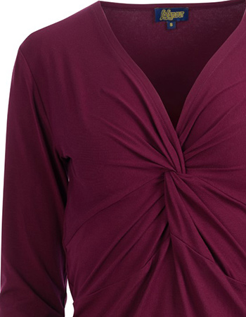 Longsleeve Angela Bordeaux detail