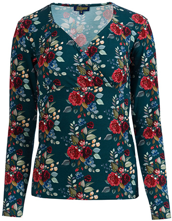 Longsleeve Monroe Autumn Bouquet Green