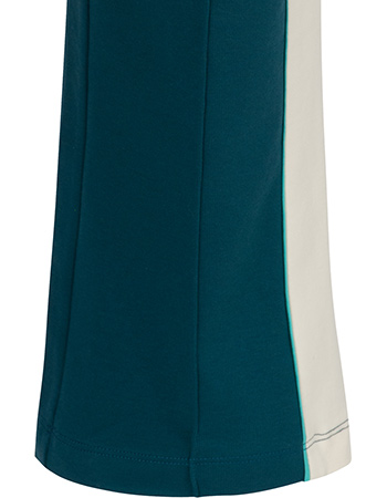 Pantalon Hailey Met Witte Bies Dark Petrol detail