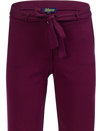 Pantalon Sue Punta Di Roma Bordeaux detail