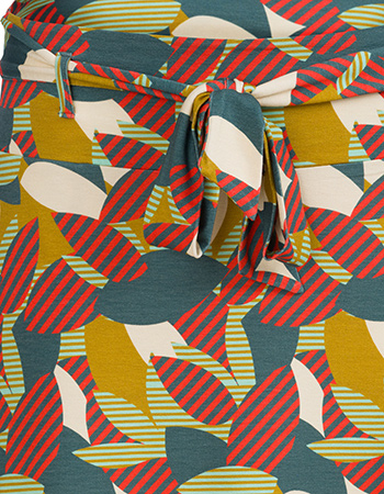 Rok Demi Leaves Green detail