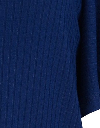 Top Sophie Butterfly Sleeve Rib Navy detail