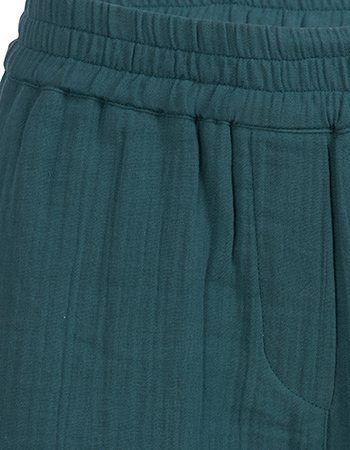 Short Megan Crinkle Petrol detail