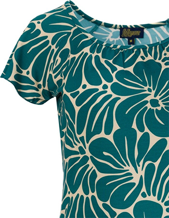 Top Butterfly Flower Lake Green detail