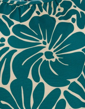 Top Butterfly Flower Lake Green detail