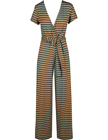 Jumpsuit Dimphy Zig Zag Green