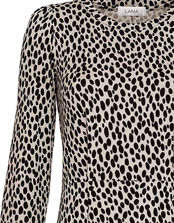 Jurk Kornelia Ebba White Smoke detail