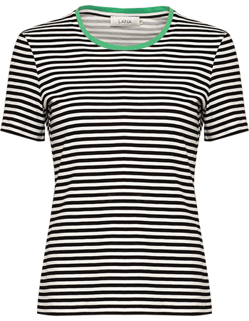 T&#8209;shirt Nisa Schwarz Ecru