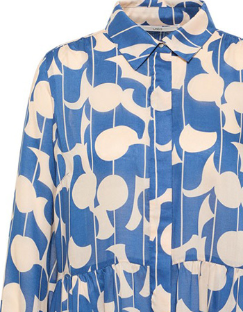 Jurk Graphic Dots Blue detail