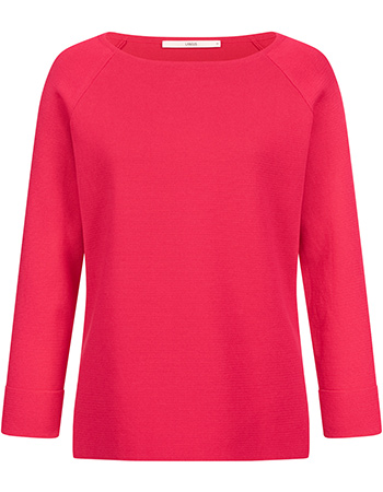 Trui Pullover In Punto Milano Gots Raspberry