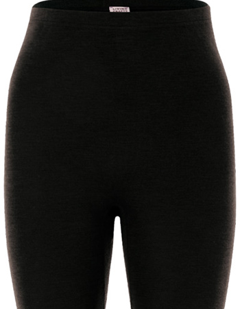 Legging Fenja Bio Merinowol Zijde Zwart detail