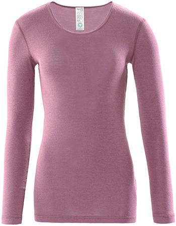Longsleeve Felicia Ondermode Bio Wol Zijde Pink