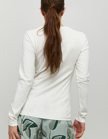 Longsleeve Bypamila Bio Off White