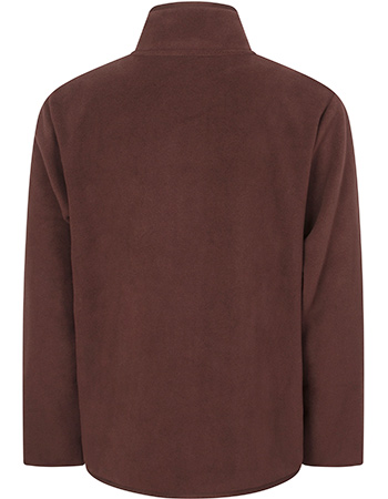 Jacket Fleece Deep Mahogany detail
