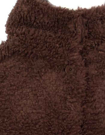 Jas Lang Faux Fur Chestnut detail