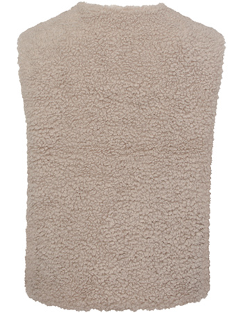 Bodywarmer Amy Faux Fur Naturel detail