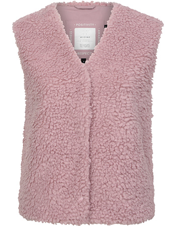 Bodywarmer Amy Faux Fur Pale Mauve