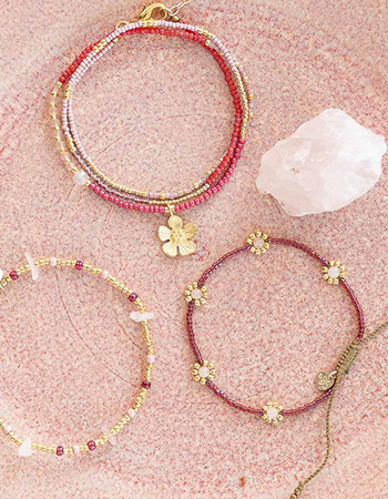 Armband Botanic Rose Quartz