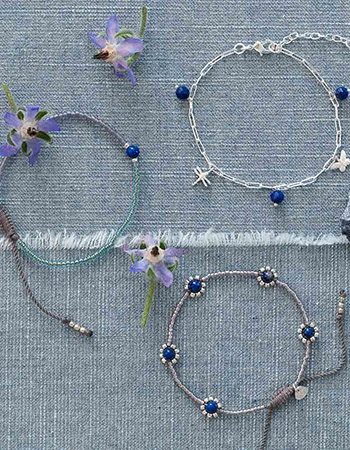 Armband Botanic Lapis Lazuli