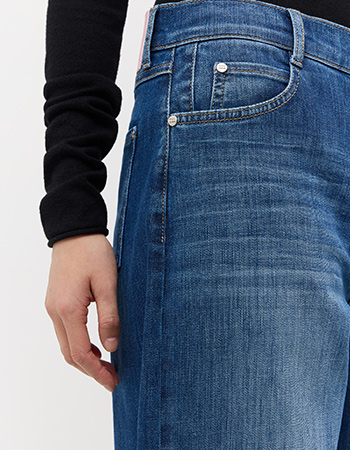 barrel jeans donkere washing