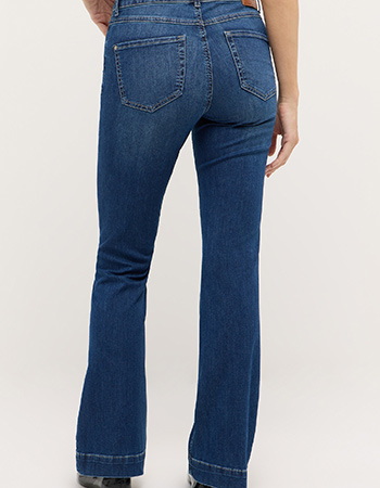 zomerse jeans met bootcut model