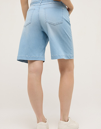 duurzame denim bermuda of short