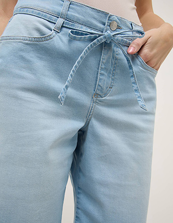 korte broek van jeans